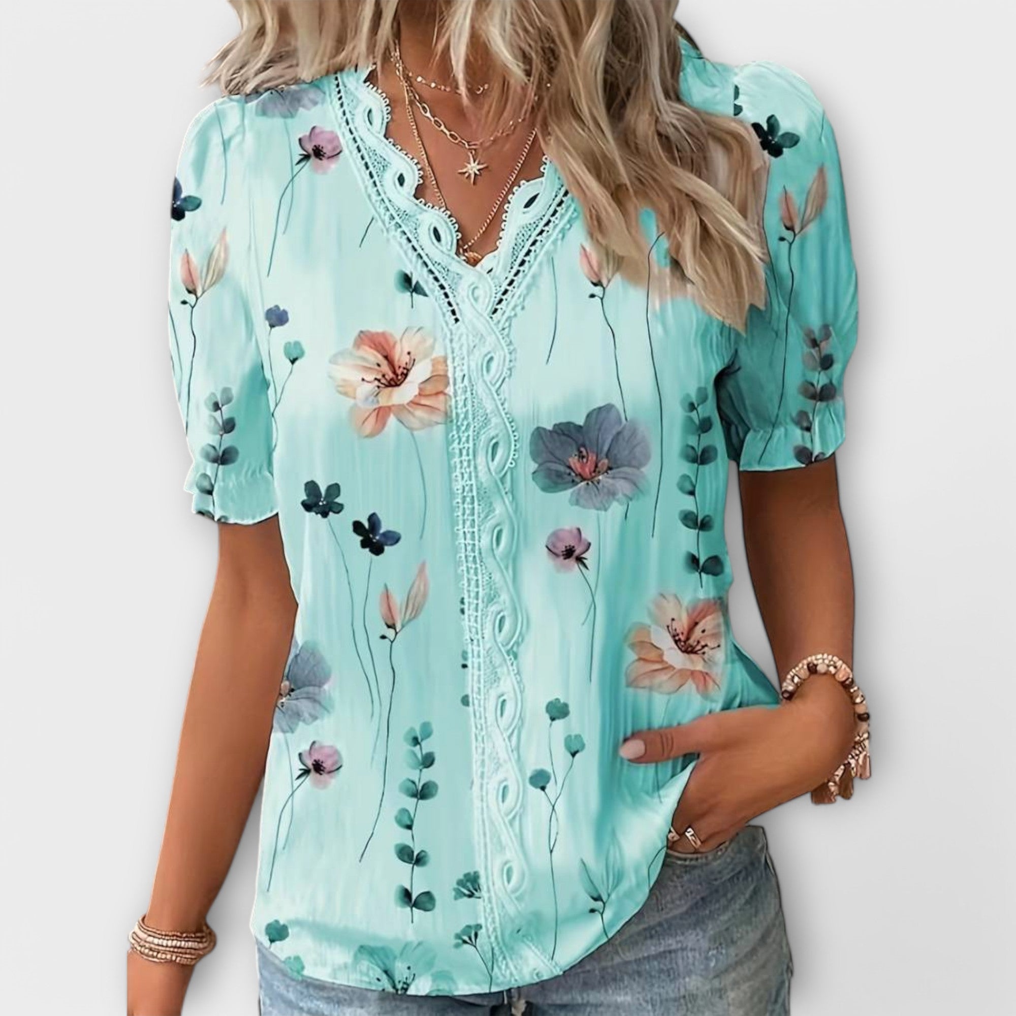 Hermina - Bluza s V izrezom