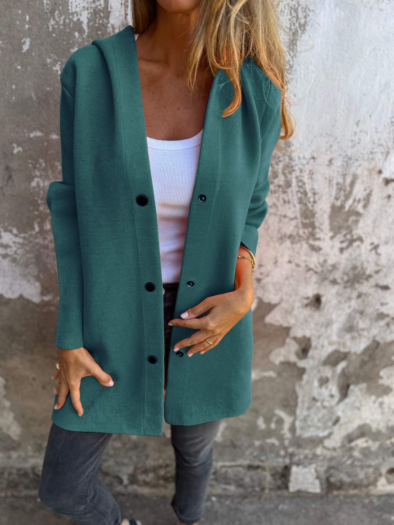 Lucija - Casual Cardigan s Kapuljačom