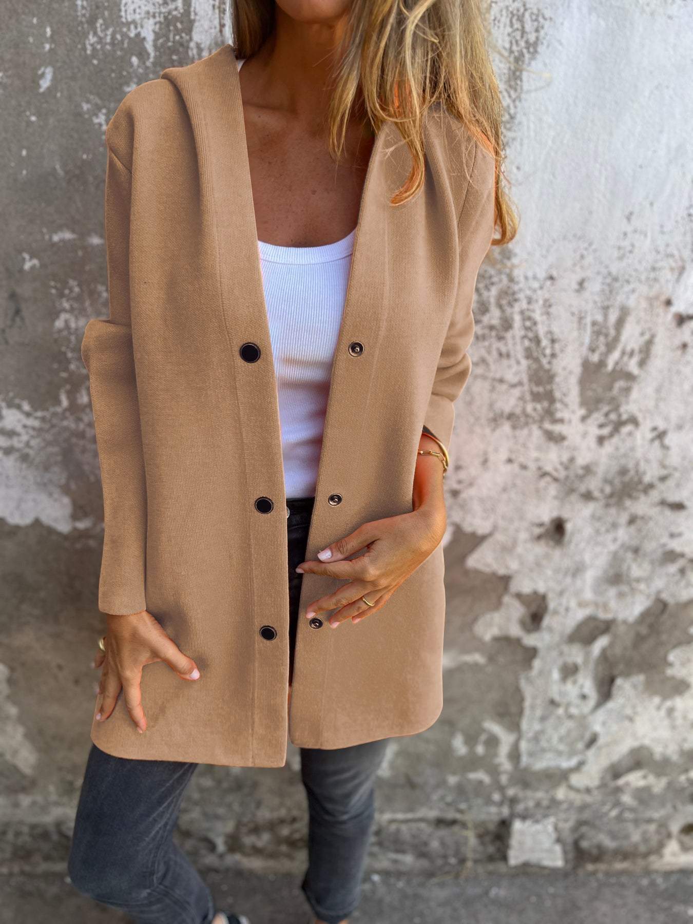 Lucija - Casual Cardigan s Kapuljačom