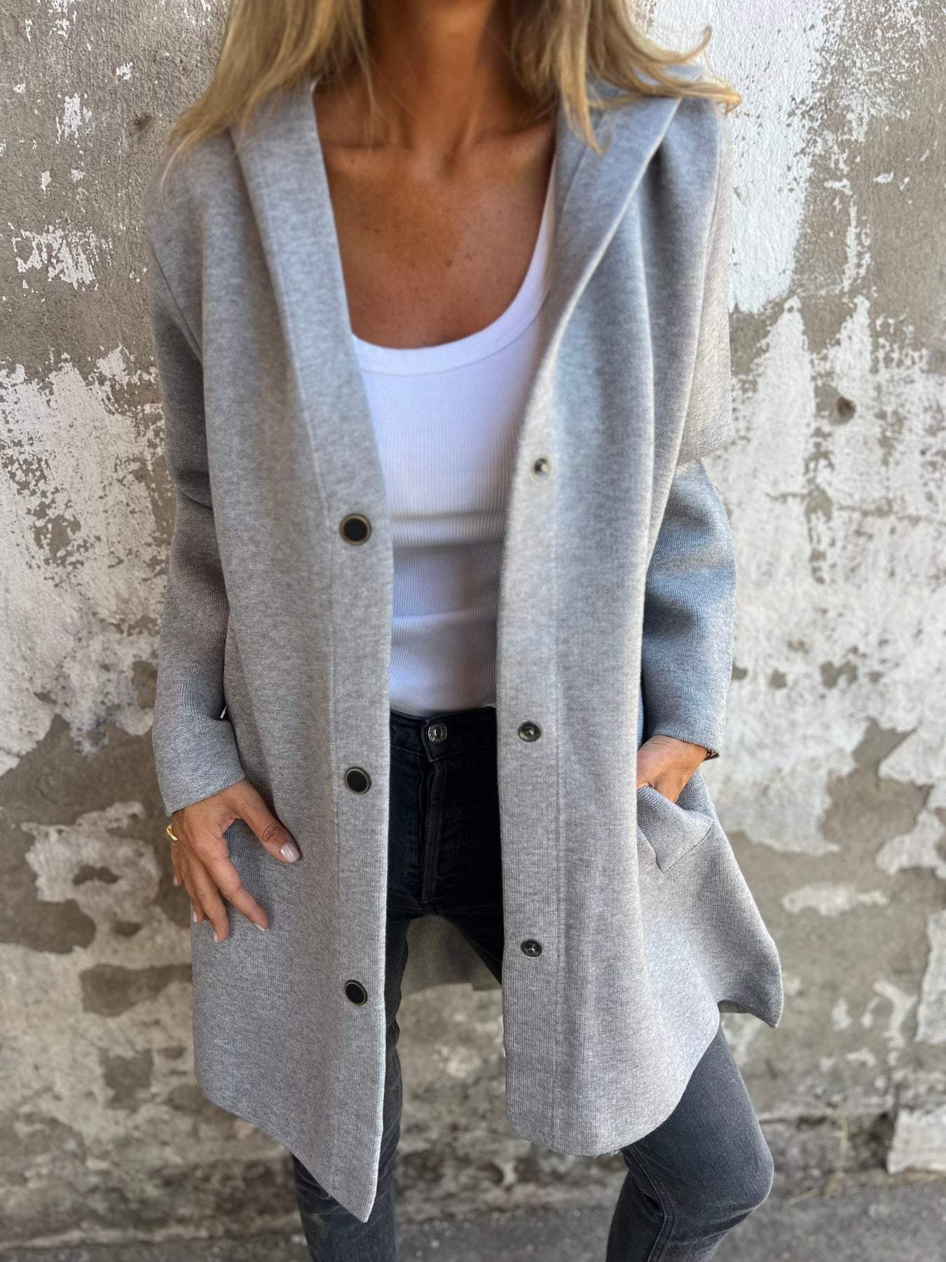 Lucija - Casual Cardigan s Kapuljačom